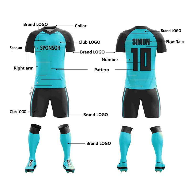 Wholesale High Quality Customized Sublimation Soccer Uniform set